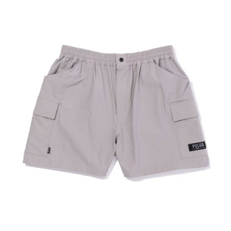 日本限定POLER STRETCH RIP RELAX CARGO SHORTS 工装短裤 / 浅灰 - 男士短裤 - 其他材质 灰色