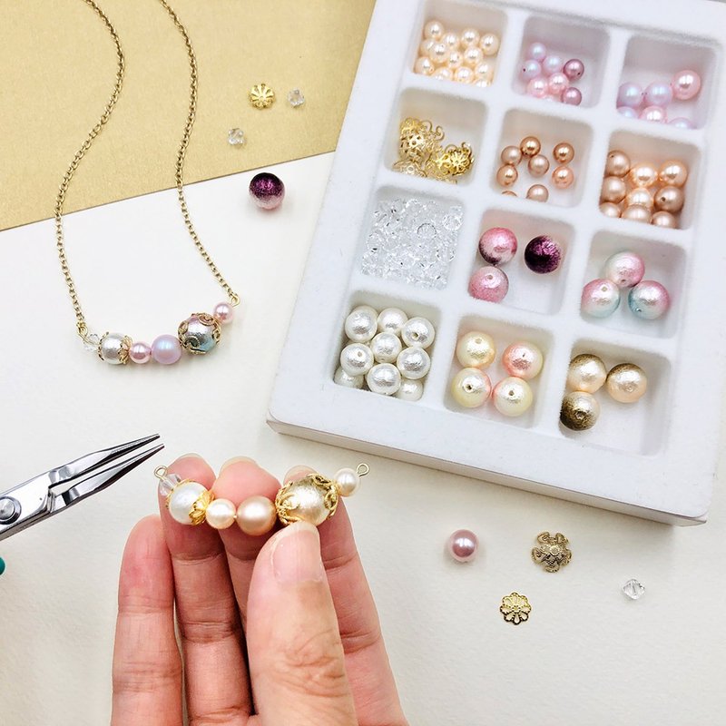 【DIY手作课程】饰品设计体验|B4.珍珠彩串项链|文化币 - 金工/饰品 - 其他金属 