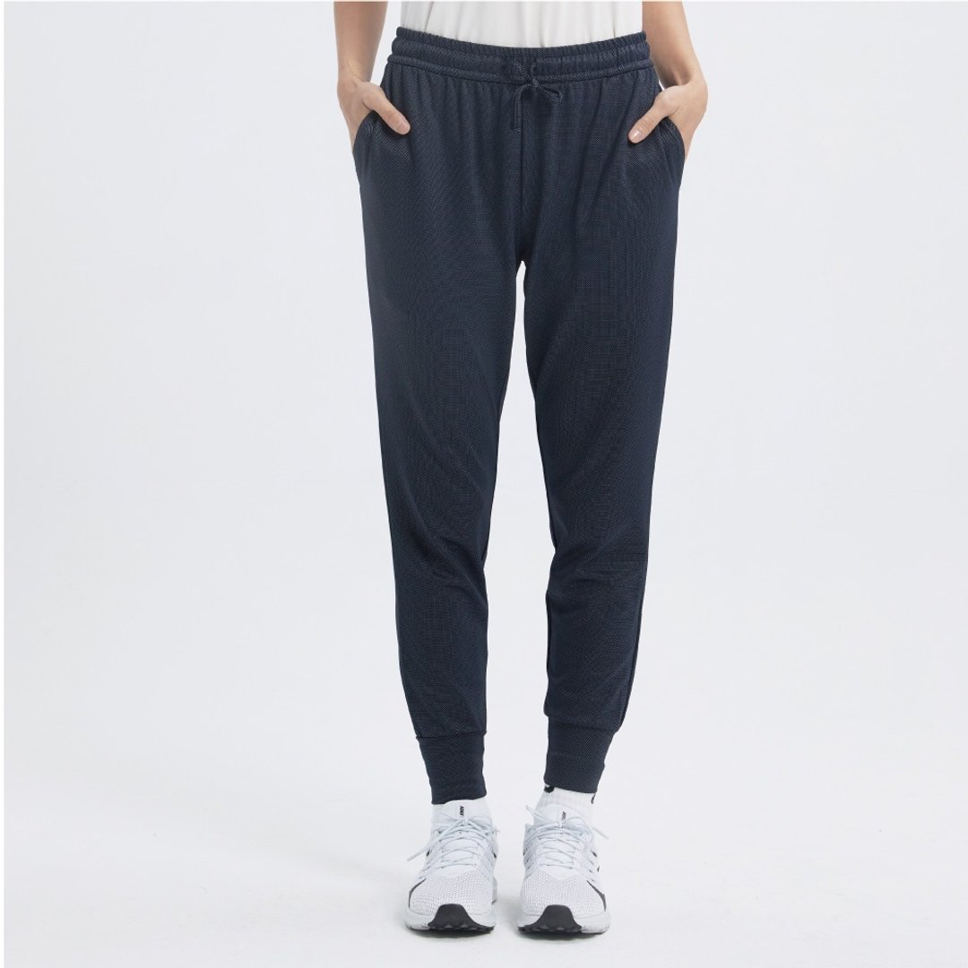 不可退换 /Sportswear运动束口裤-丈青 - 女装长裤 - 聚酯纤维 蓝色