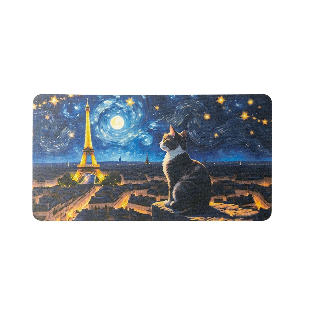 随身超薄三合一鼠标垫 - 巴黎星夜(标准) - 鼠标垫 - 其他材质 多色