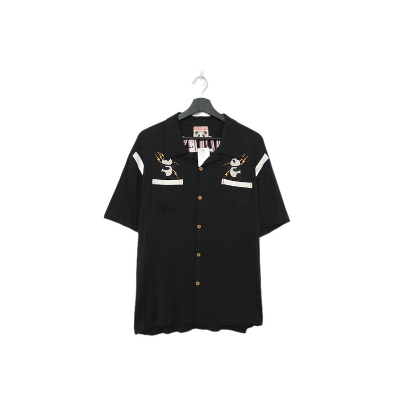 Back to Green-动物图衬衫 美式熊猫 闪电 at-06 vintage shirt - 男装衬衫 - 棉．麻 