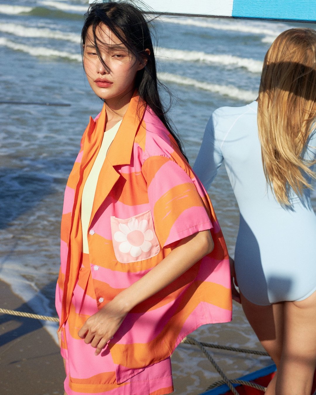 Breezy Beach 套装 衬衫+短裤 (不含泳衣) 衬衫和短裤 座标集 - 其他 - 其他材质 多色