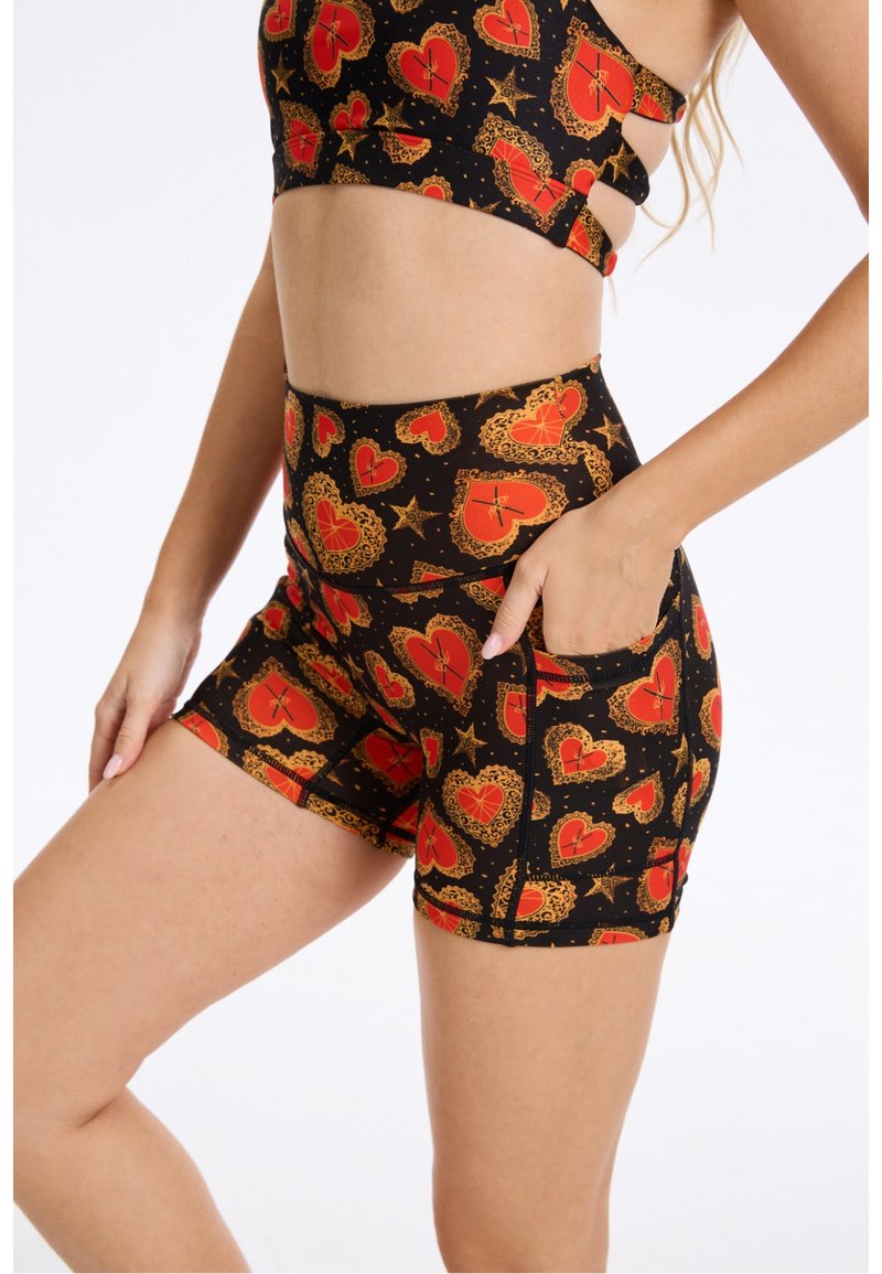 【SILVERWIND】特色跳动印花高强紧身裤速干跑步健身瑜伽紧身裤 - 女装运动裤 - 环保材料 多色