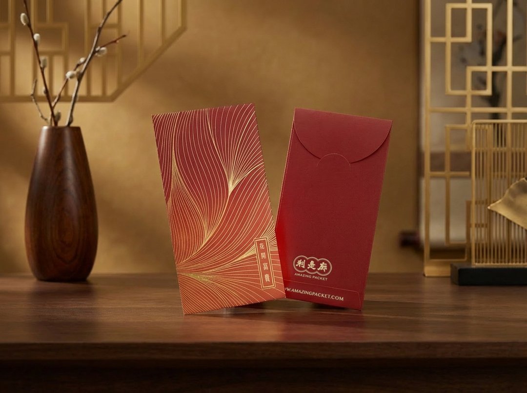 花开富贵丨创意利是封丨利是廊 - 红包/春联 - 纸 红色