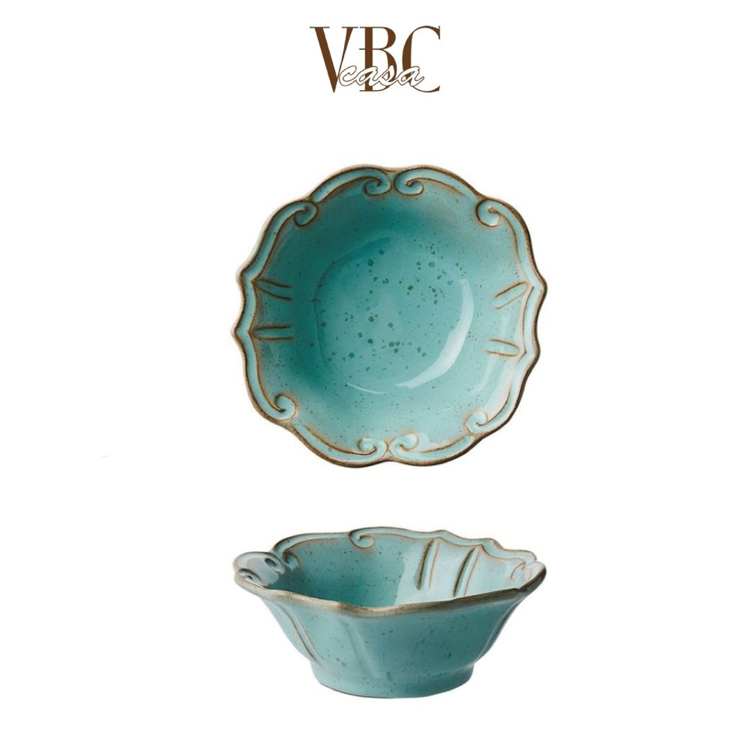 意大利VBC casa FONDACO系列 18cm麦片碗 蒂芬妮绿 - 碗 - 陶 绿色