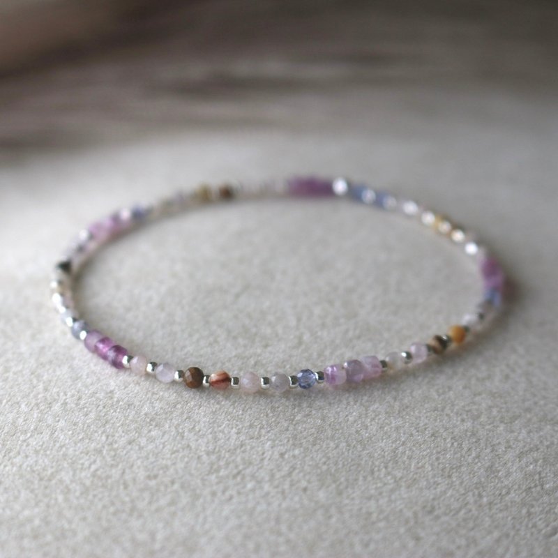 手环 碧玺 坦桑石 - 好事近了 - - 手链/手环 - 宝石 紫色