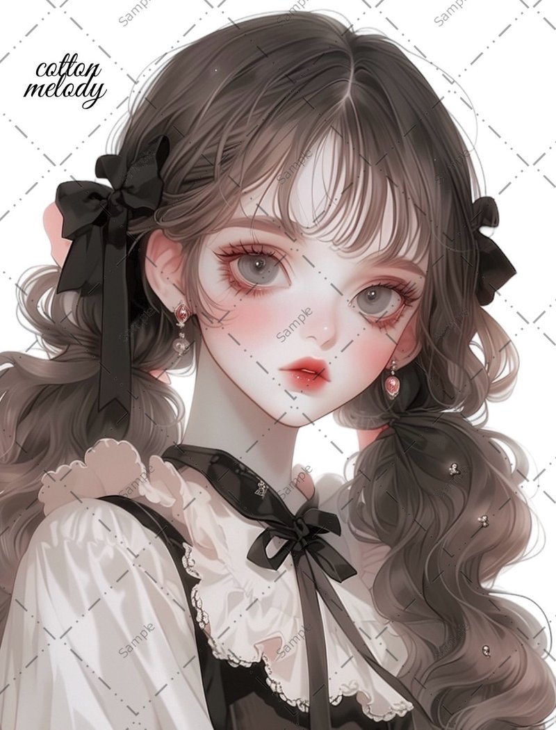 原创贴纸 no.660 人物贴纸 原创贴纸 人物贴纸 女孩贴纸 原创人物贴纸 - 贴纸 - 纸 