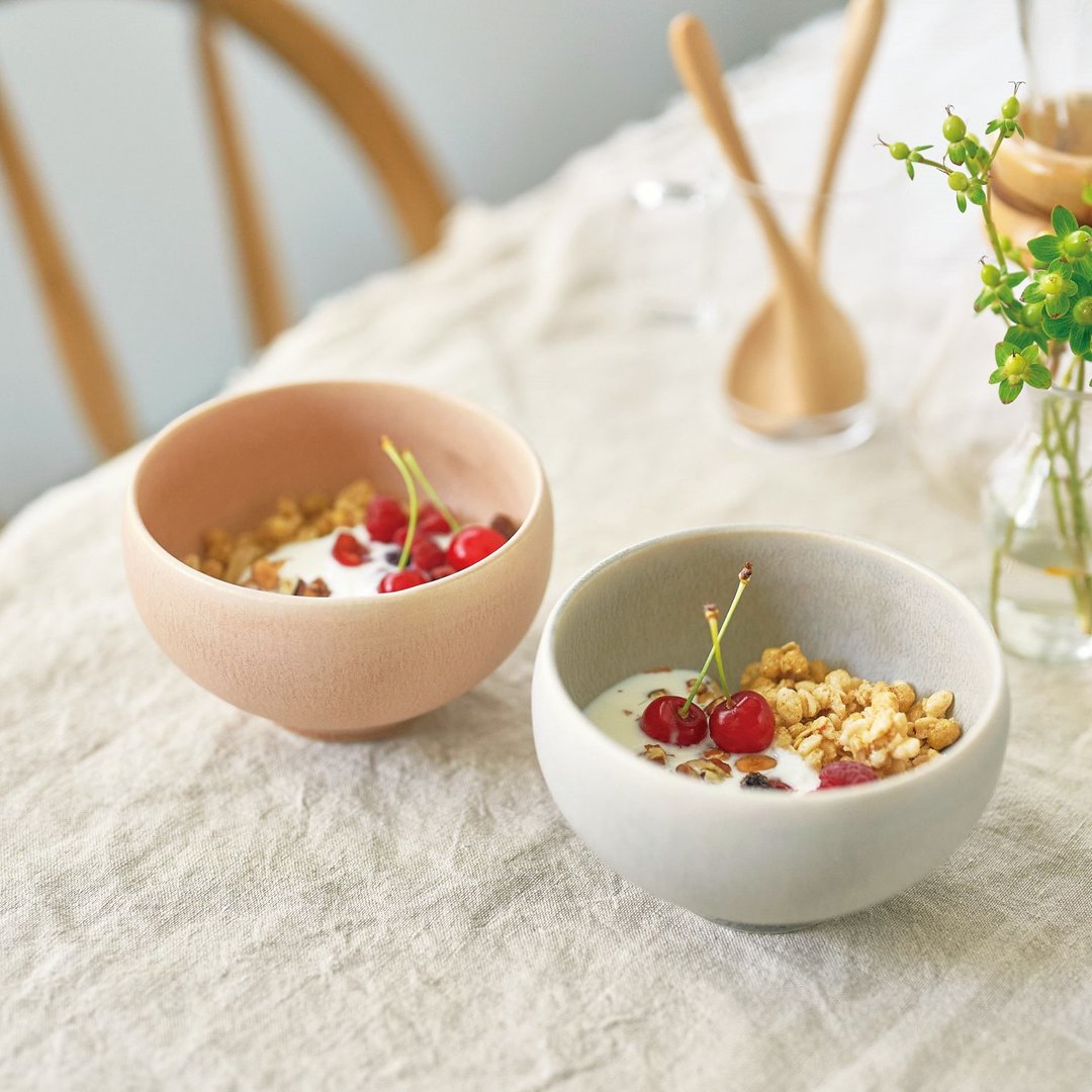 Mino ware Cullet pair bowl bowl|bowl - 碗 - 陶 粉红色
