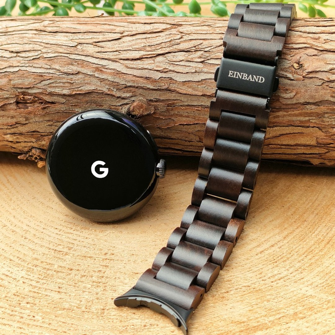 【木制表带】EINBAND Google Pixel Watch 天然木质表带【檀香木】 - 女表 - 木头 咖啡色