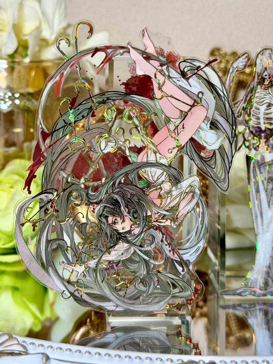 骸骨祭台 PET 紙膠帶贝壳金 10米卷 - 纸胶带 - 其他材质 