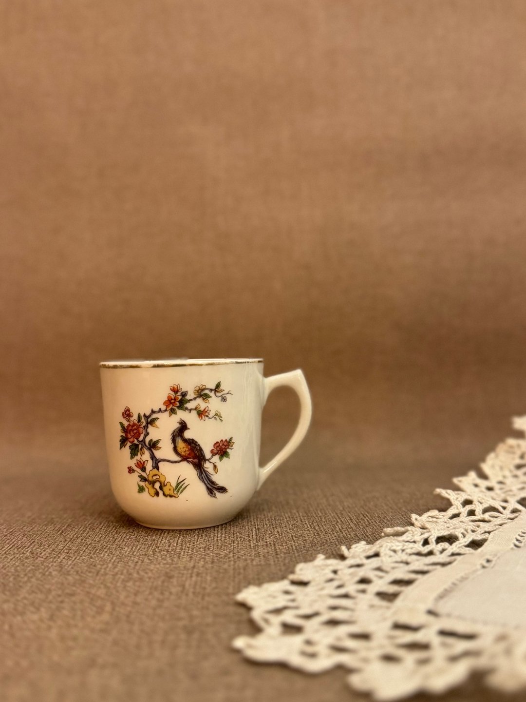 40058 法国古董手绘瓷杯 - 茶具/茶杯 - 瓷 