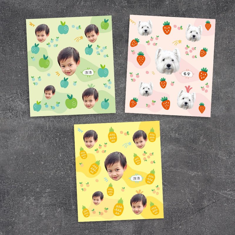 笑花【独创定制化图案】T恤帆布包抱枕毛巾马克杯 毛孩小孩礼物 - 其他 - 棉．麻 白色