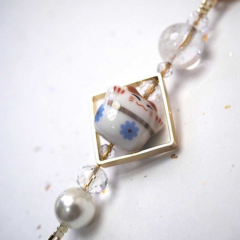 祈愿小星星挂饰 电话挂饰 / 包挂 / 车挂 白水晶 附连接垫片 圈扣 - 吊饰 - 水晶 白色