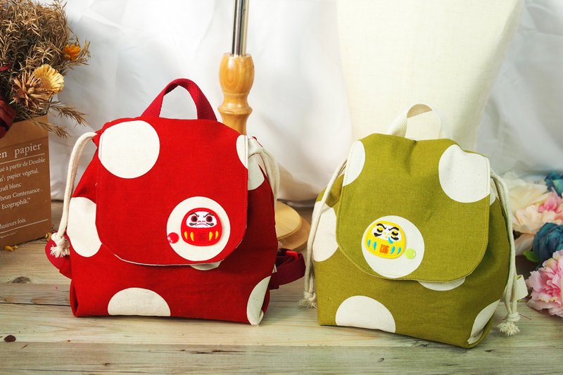 福神儿童束口背包 | 付防脱落夹 | 可加购防走失绳 | 可订制大人 - 背包/袋子 - 棉．麻 