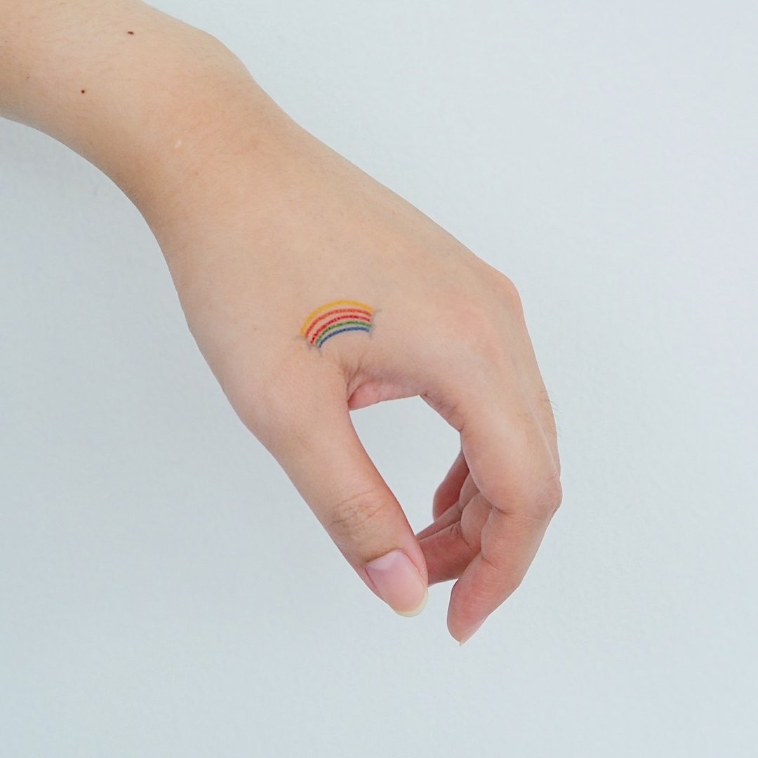 Temporary sticker tattoo - MINIMAL SKY - 纹身贴 - 纸 多色
