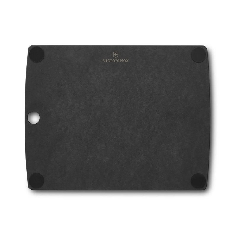 VICTORINOX 瑞士维氏 多合一防滑砧板S(附凹槽) 黑 7.4125.3 - 托盘/砧板 - 其他材质 黑色