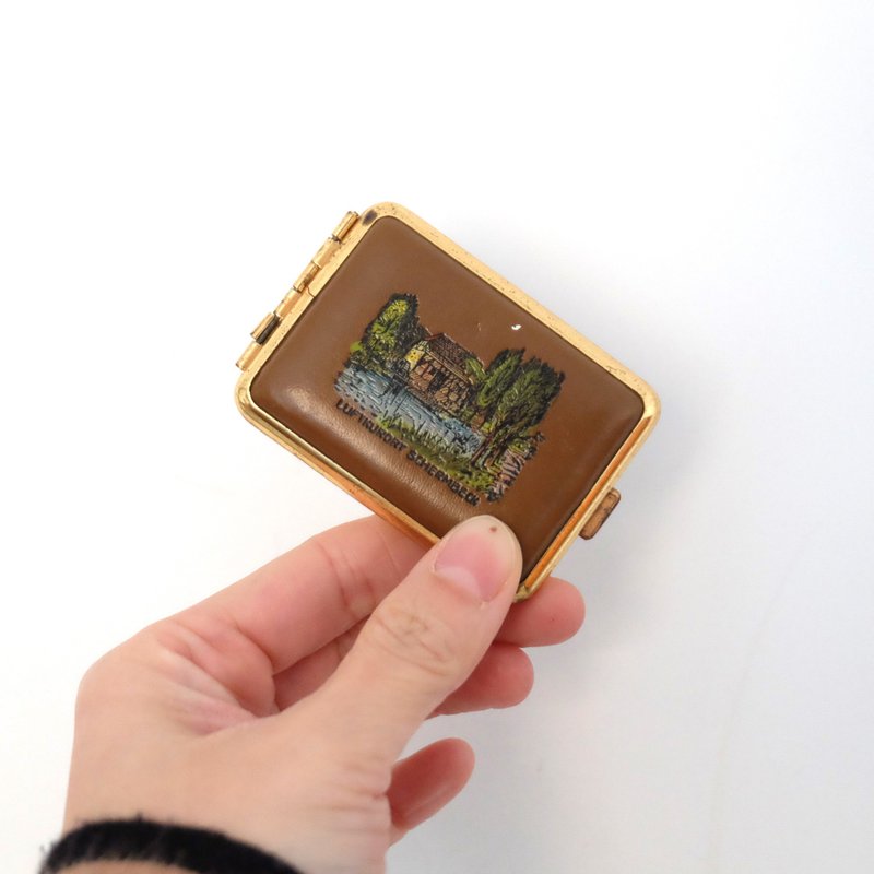 德国复古啡色皮制火柴盒 - 其他 - 人造皮革 咖啡色