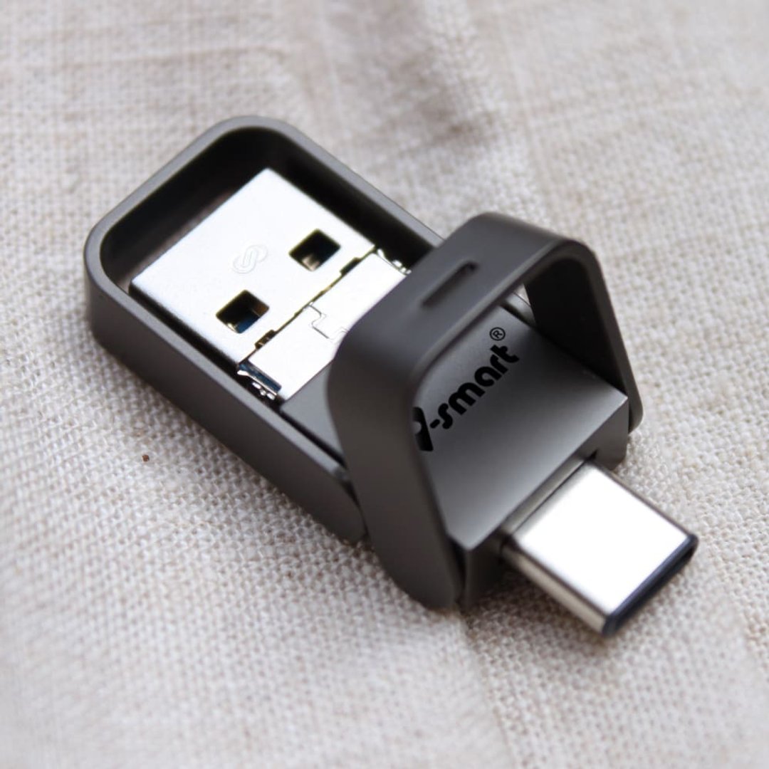 金属框OTG随身碟 质感灰64GB - U盘 - 其他金属 灰色