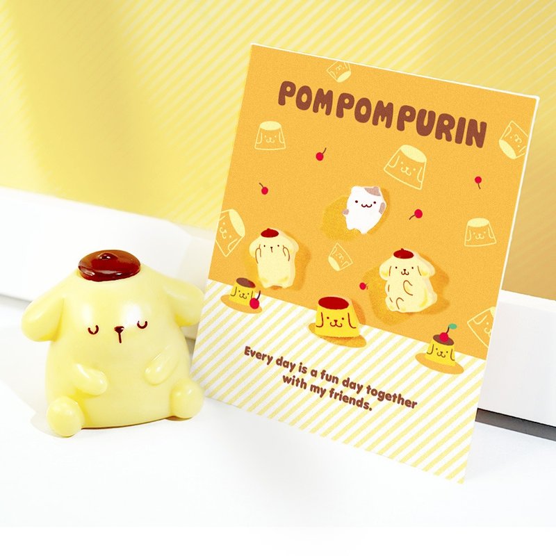PomPomPurin系列-造型耳环组-布丁狗与伙伴们款 - 耳环/耳夹 - 其他金属 多色
