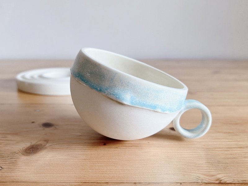 水滴杯与涟漪碟/ 套装 - 花瓶/陶器 - 陶 