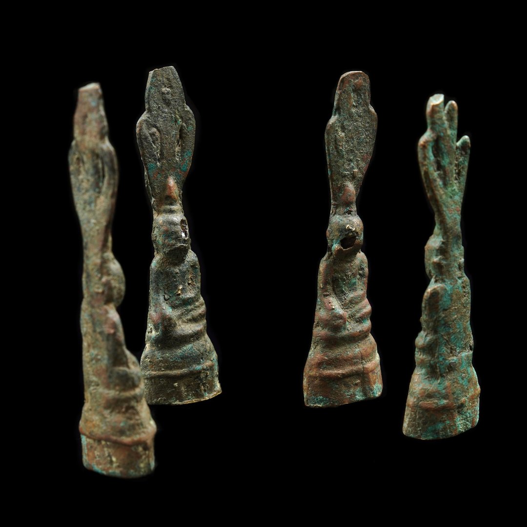 缅甸蒲甘佛塔圣物 - 铜合金佛陀 (A.B.C.D 款 4 尊) - 其他 - 其他材质 