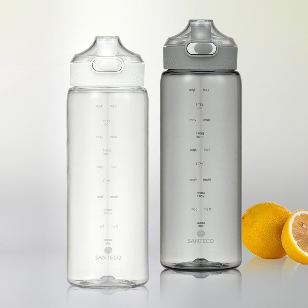 法国 Santeco Ibiza Tritan 1000ml - 水瓶/水壶 - 其他材质 灰色