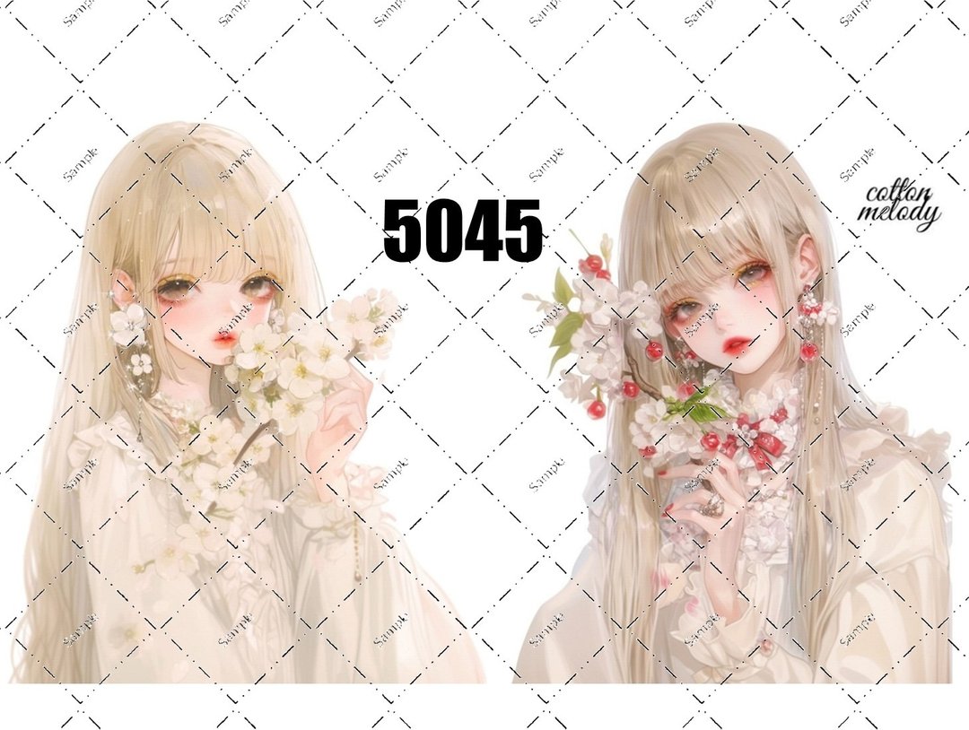 original sticker no.5045 人物贴纸 原创贴纸 原创人物贴纸 装饰贴纸 cotton melody - 贴纸 - 纸 