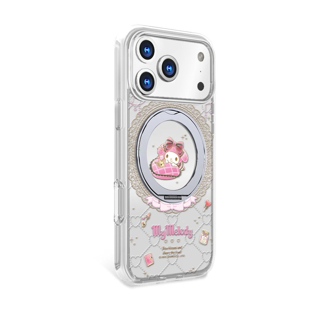 三丽鸥 iPhone 17 军规360旋转磁吸立架壳-魔镜美乐蒂 - 手机壳/手机套 - 其他材质 多色