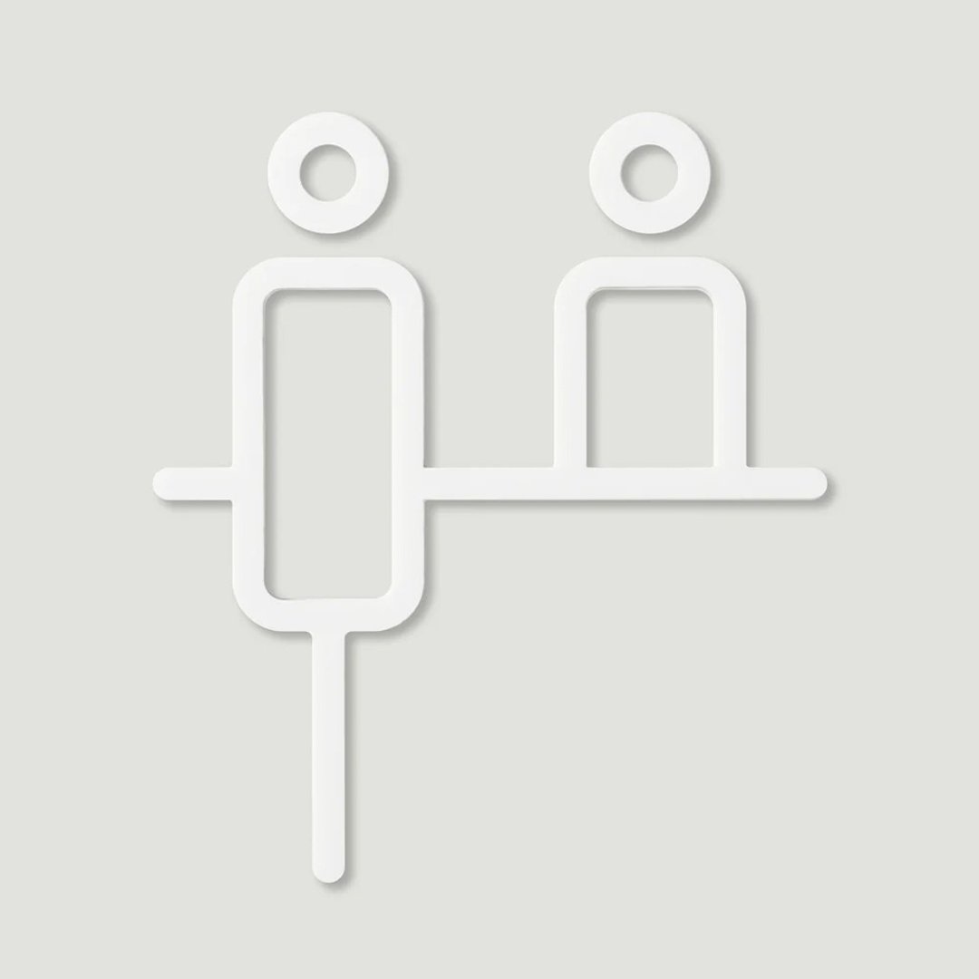 MOHEIM COUNTER 柜台标示 白 - 墙贴/壁贴 - 塑料 白色