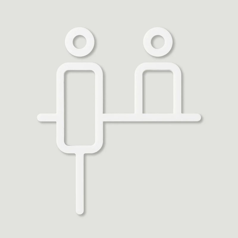 MOHEIM COUNTER 柜台标示 白 - 墙贴/壁贴 - 塑料 白色