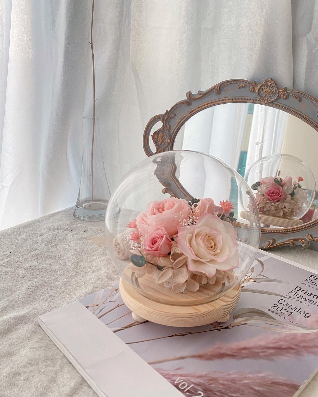 永生花夜灯订制 - 干燥花/捧花 - 植物．花 多色