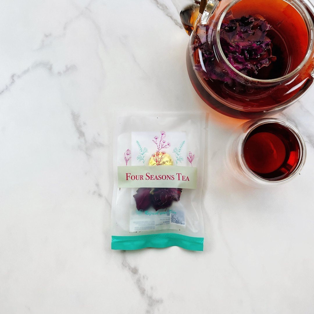 四季养生茶馆 - 玫瑰普洱茶 (7克) - 健康/养生 - 其他材质 
