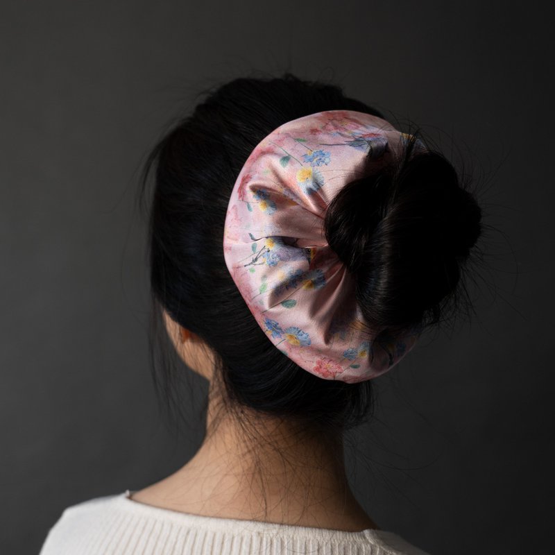 Jennie Tsai - 甜甜鸟语粉红 - 大甜甜圈发束 - 发饰 - 丝．绢 