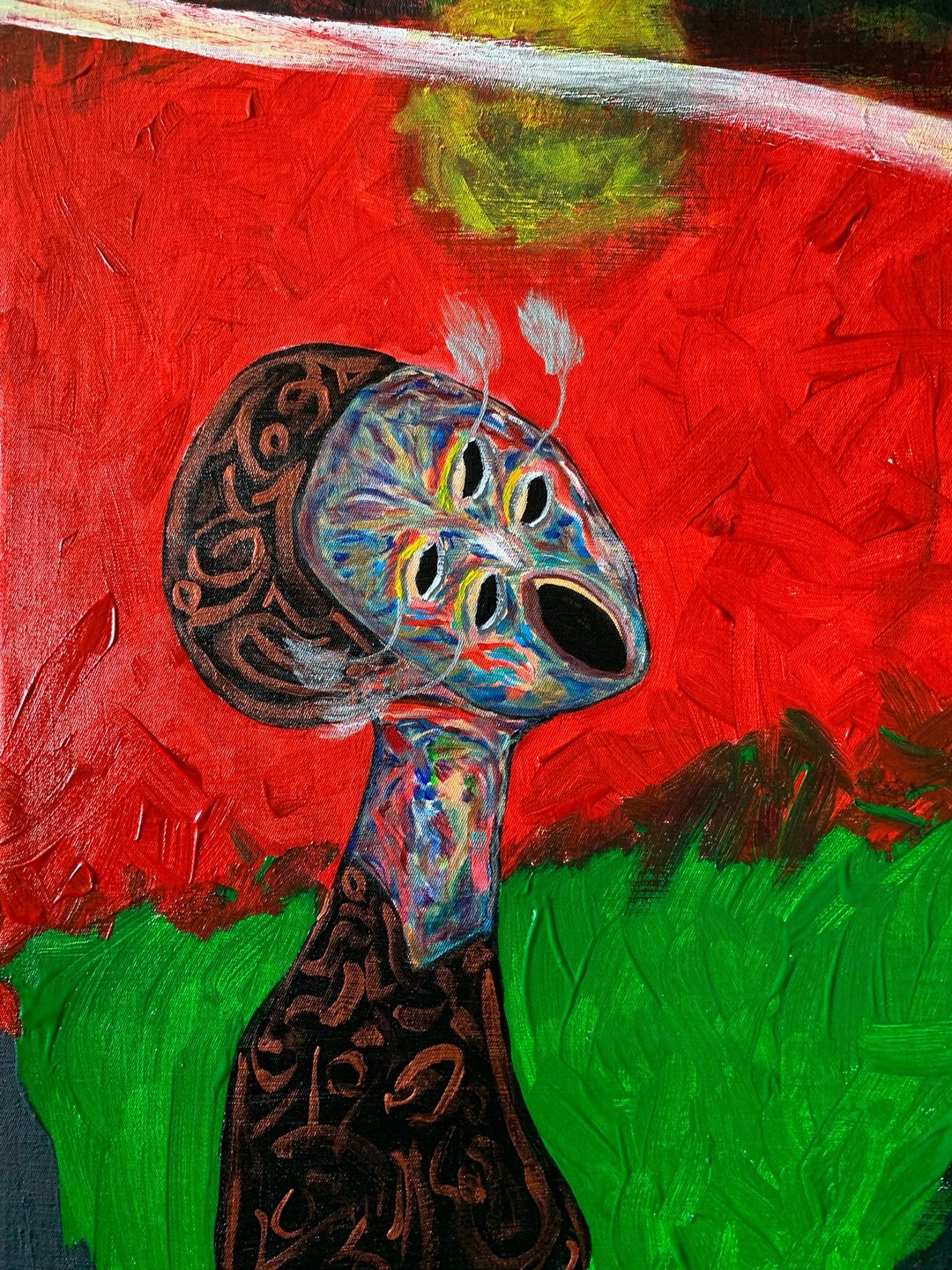 室内绘画向太阳歌唱艺术韩国原画抽象 - 墙贴/壁贴 - 压克力 多色