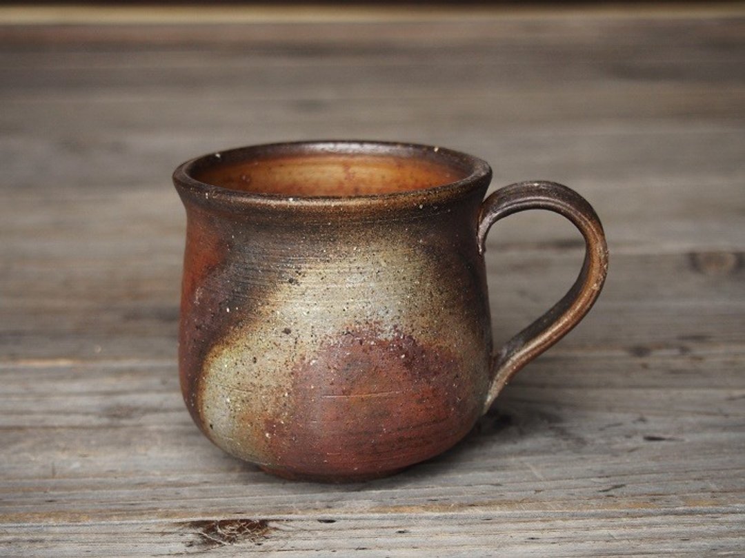 Bizen coffee cup (medium) _c2-037 - 咖啡杯/马克杯 - 陶 咖啡色