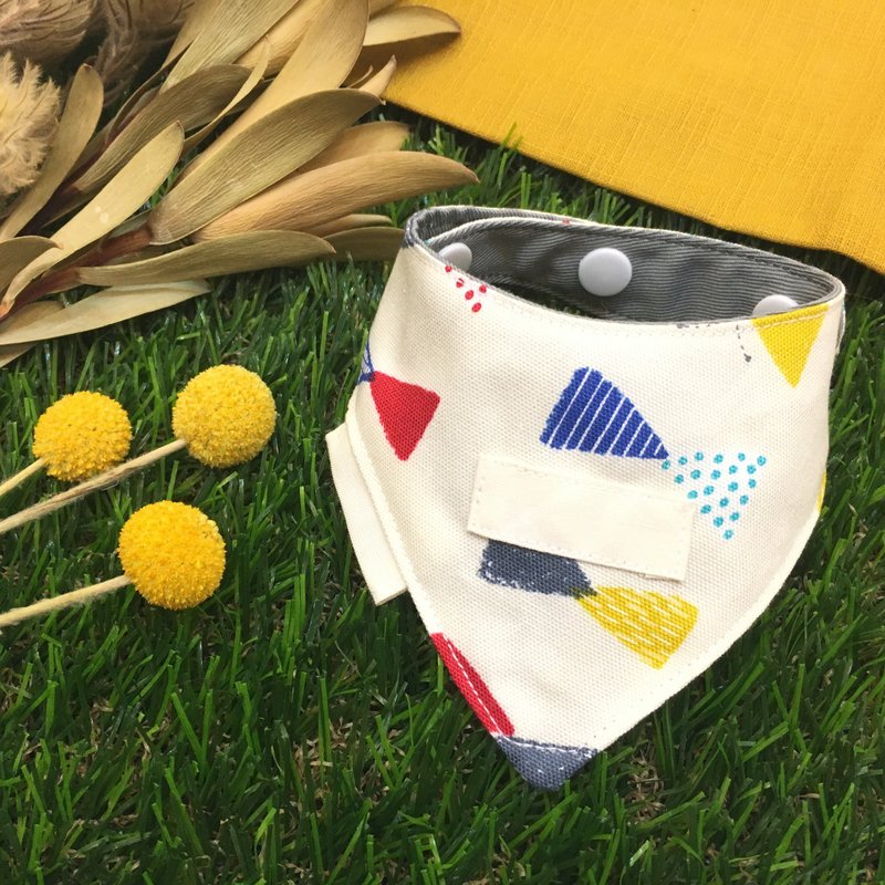 蝴蝶结-毛小孩三角领巾_S - 项圈/牵绳 - 棉．麻 多色