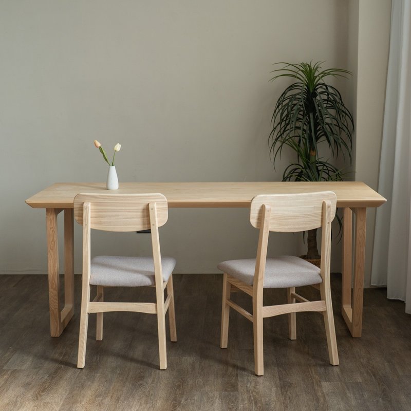 浅色原木经典餐椅 - 圆背款 - 椅子/沙发 - 木头 卡其色