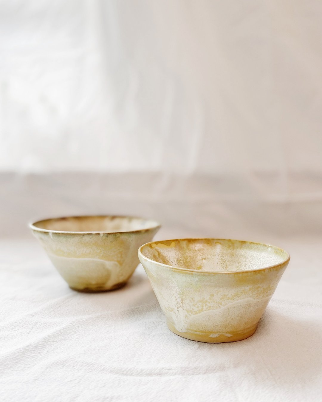 陶瓷手工 | 贝壳色系陶碗 (小) 10.5cm 阔 - 碗 - 陶 卡其色