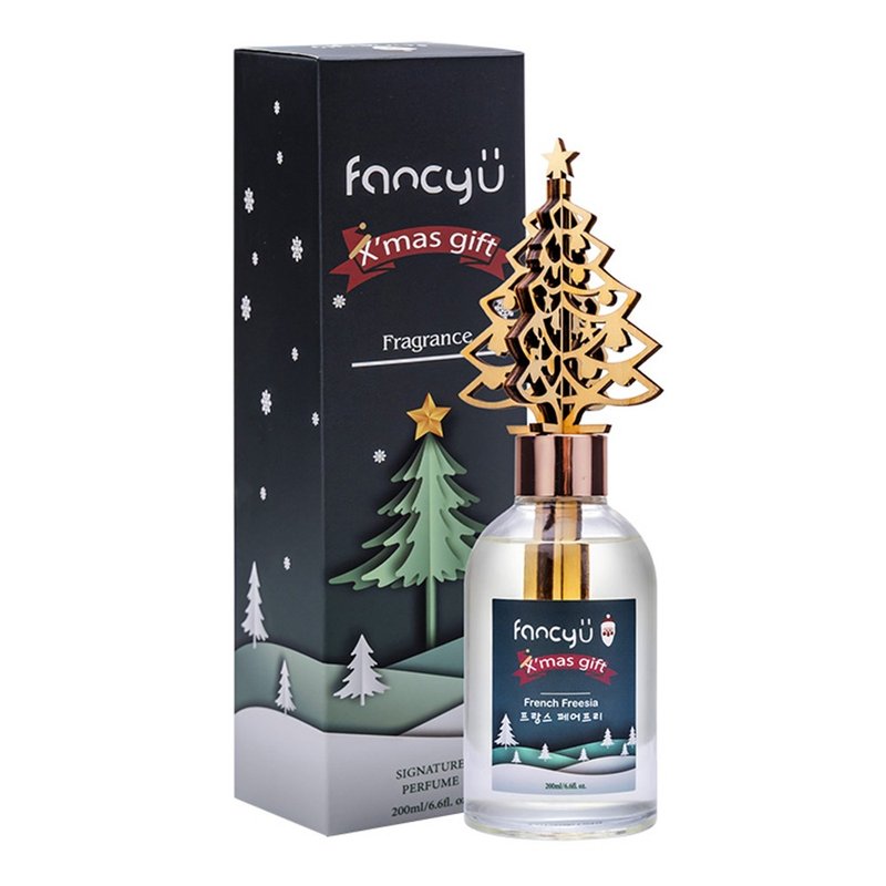 FANCY U 圣诞树限定款扩香瓶 200ml-法式小苍兰 French Freesia - 香薰/精油/线香 - 精油 绿色