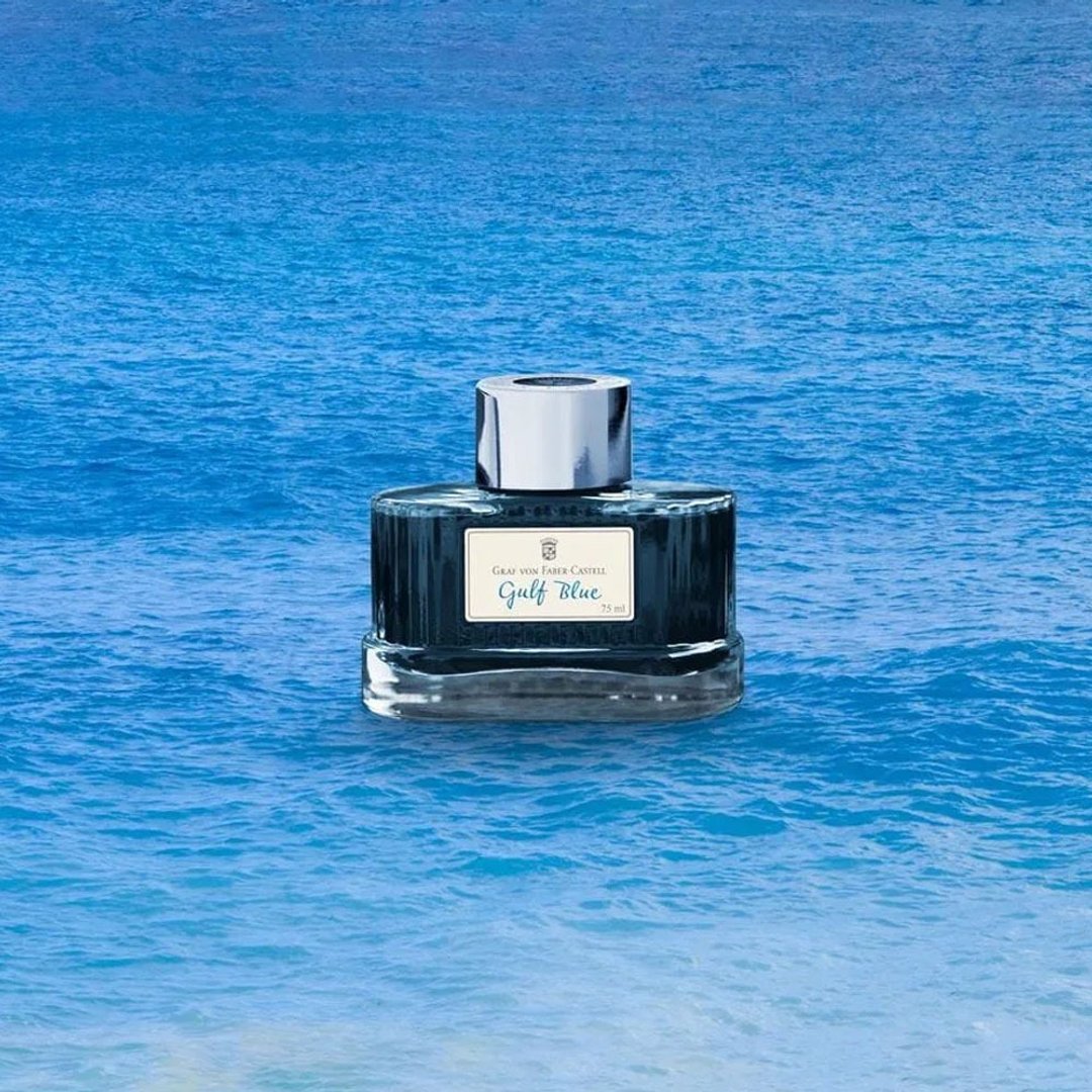 【Graf von Faber-Castell】75ml钢笔墨水-海湾蓝(原厂正货) - 其他 - 颜料 蓝色