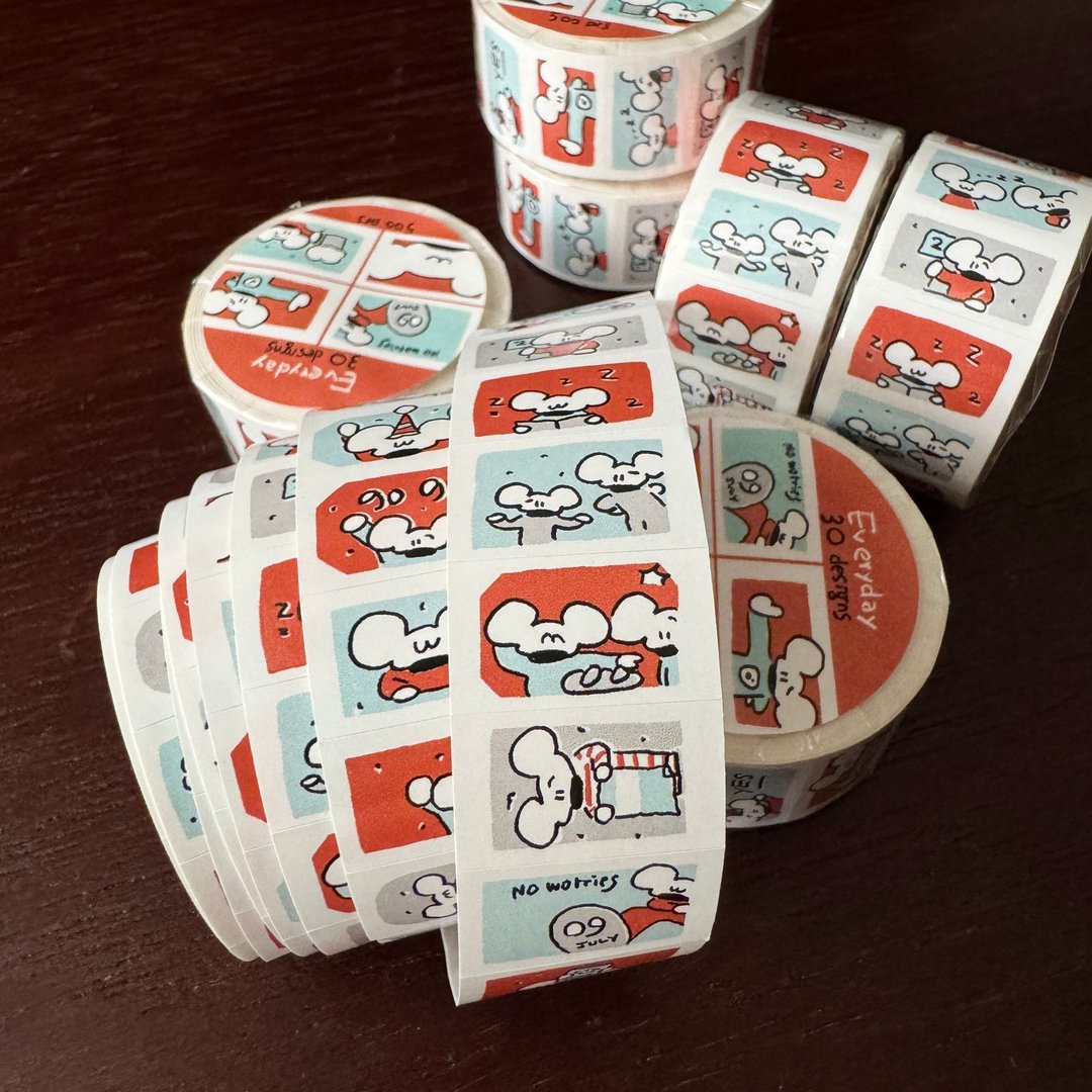 Everyday-樱桃气泡 // Label Sticker - 纸胶带 - 纸 