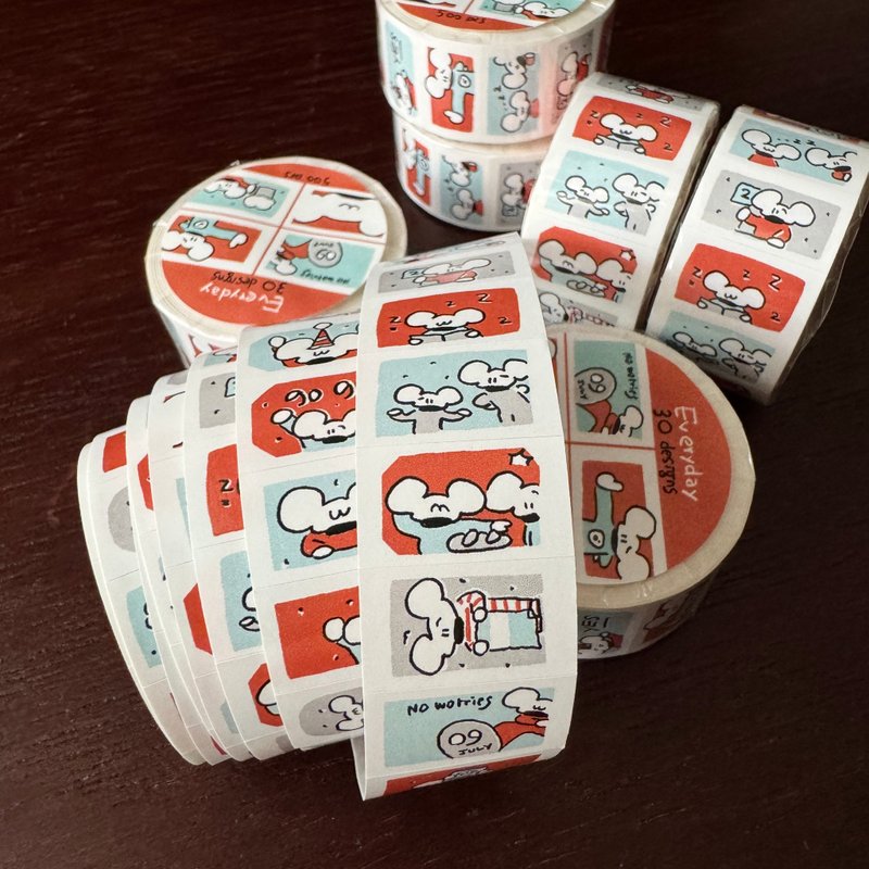 Everyday-樱桃气泡 // Label Sticker - 纸胶带 - 纸 