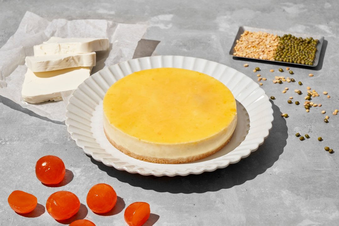 【1%bakery】绿豆沙牛奶与咸蛋黄饼干奶酪蛋糕6寸 - 蛋糕/甜点 - 新鲜食材 橘色