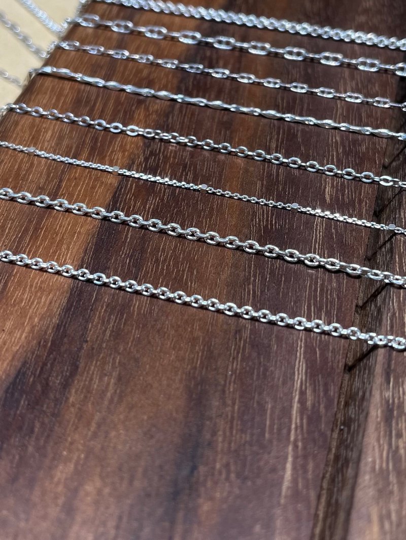 I 链条 I 925纯银链 小款 - 项链 - 纯银 银色