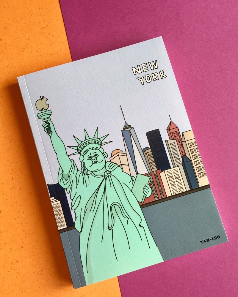【旅行特辑】 纽约 New York 空白笔记本 - 笔记本/手帐 - 纸 蓝色