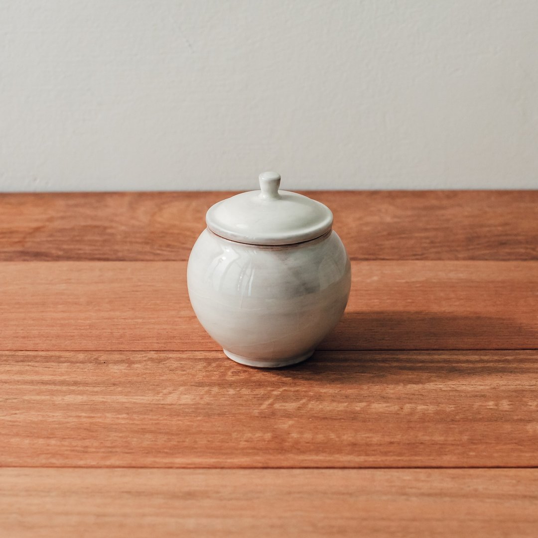 粉引陶罐/茶叶罐/茶仓 - 茶具/茶杯 - 陶 