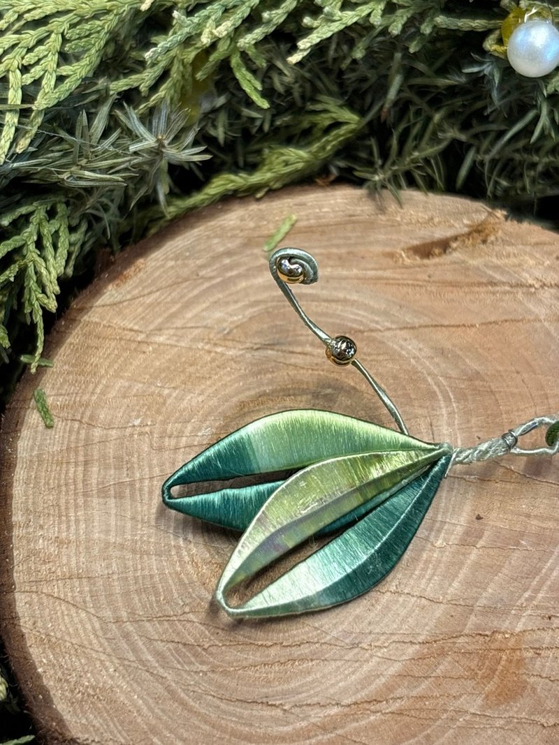 好事成双_双叶律动手工春仔花书签 - 书签 - 丝．绢 