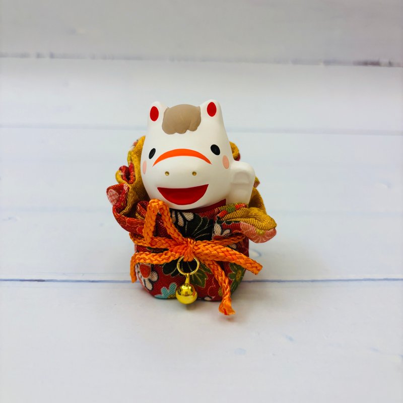 锦彩招福马-和服-生肖吉祥物(马年) 开运 送礼 交换礼物 - 玩偶/公仔 - 陶 