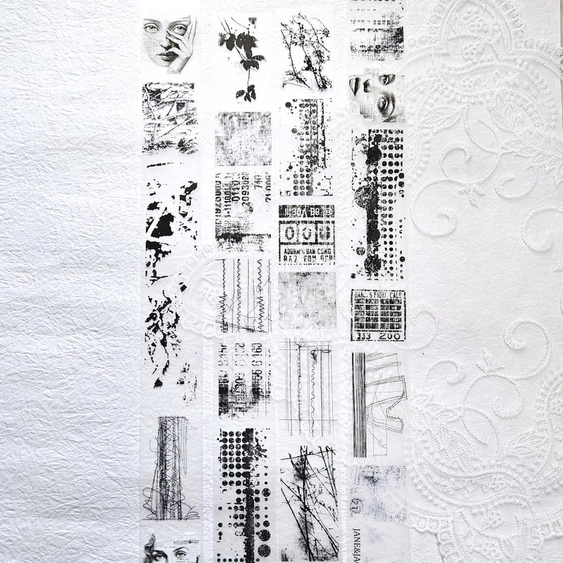 单色印章和纸胶带 - 纸胶带 - 其他材质 