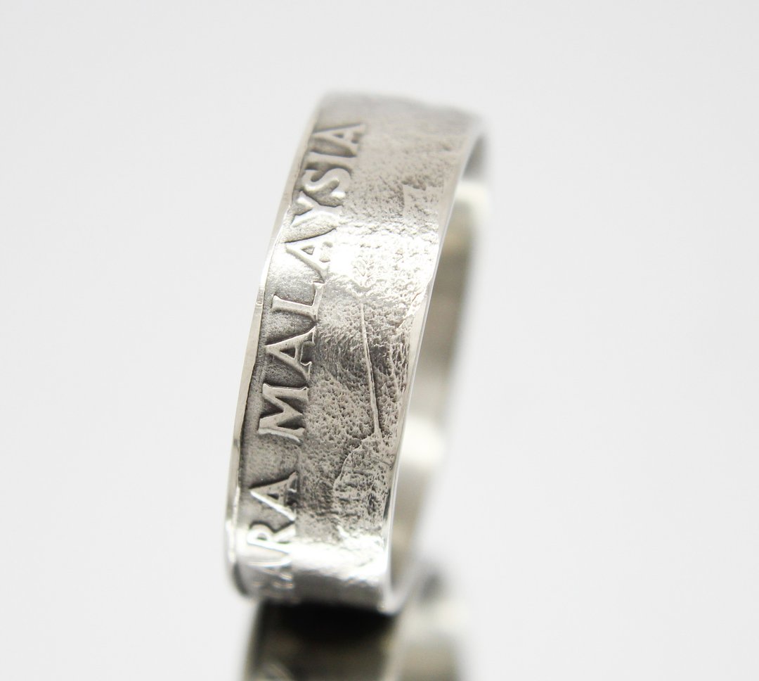 Malaysia Coin Ring 50 Sen 1989-2011 coin rings for men coin rings for women - 戒指 - 其他金属 